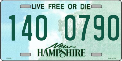 NH license plate 1400790