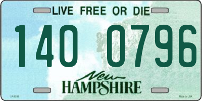 NH license plate 1400796