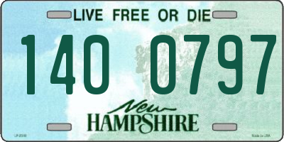 NH license plate 1400797
