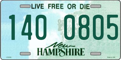 NH license plate 1400805