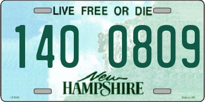 NH license plate 1400809