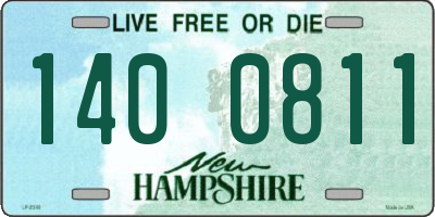 NH license plate 1400811