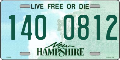 NH license plate 1400812