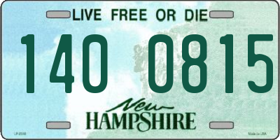NH license plate 1400815