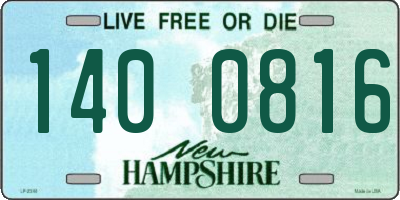 NH license plate 1400816