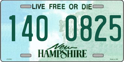 NH license plate 1400825