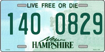 NH license plate 1400829