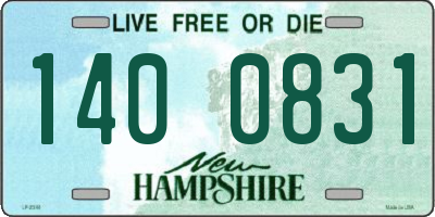 NH license plate 1400831