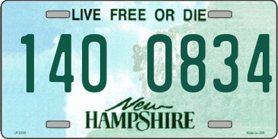 NH license plate 1400834