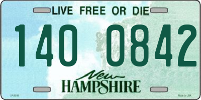 NH license plate 1400842