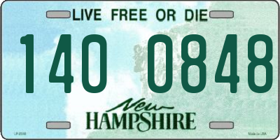 NH license plate 1400848
