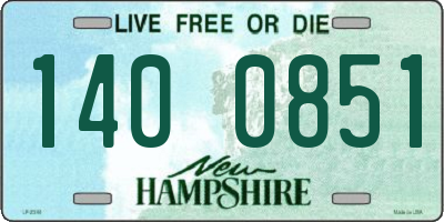 NH license plate 1400851