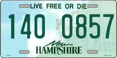 NH license plate 1400857