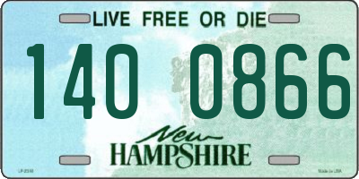 NH license plate 1400866