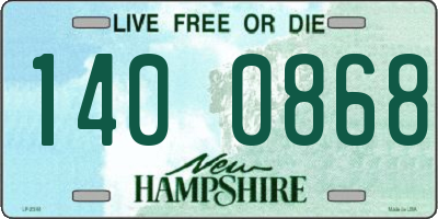 NH license plate 1400868
