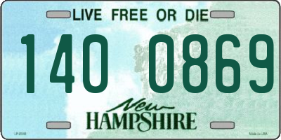 NH license plate 1400869