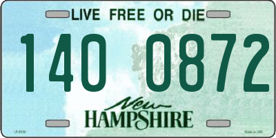 NH license plate 1400872