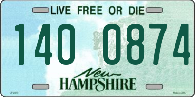 NH license plate 1400874