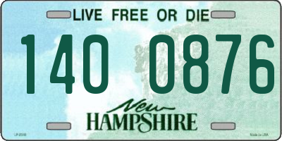 NH license plate 1400876
