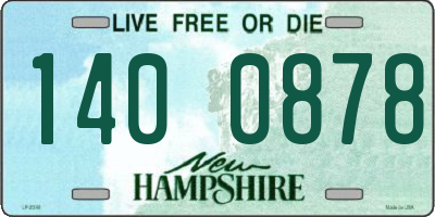 NH license plate 1400878
