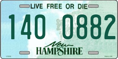 NH license plate 1400882