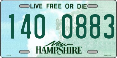NH license plate 1400883