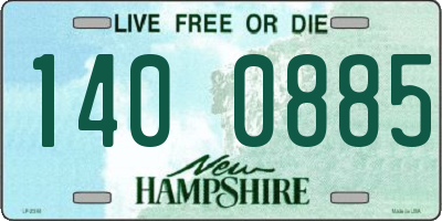NH license plate 1400885