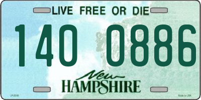 NH license plate 1400886