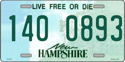 NH license plate 1400893