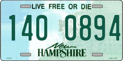 NH license plate 1400894