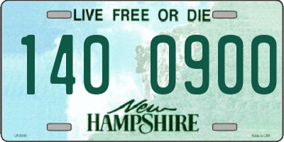 NH license plate 1400900
