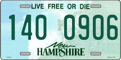 NH license plate 1400906