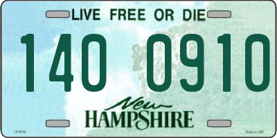 NH license plate 1400910