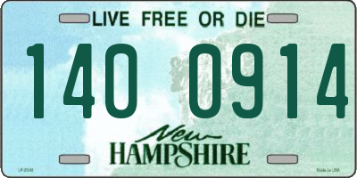 NH license plate 1400914