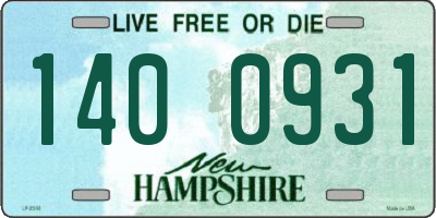 NH license plate 1400931