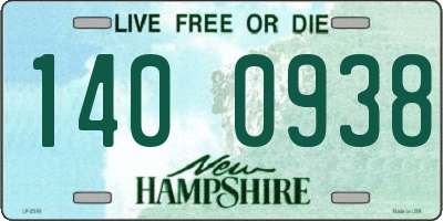 NH license plate 1400938