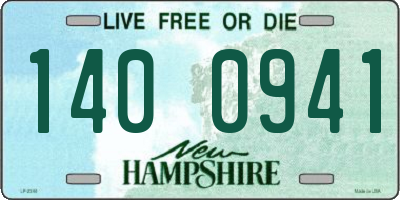 NH license plate 1400941
