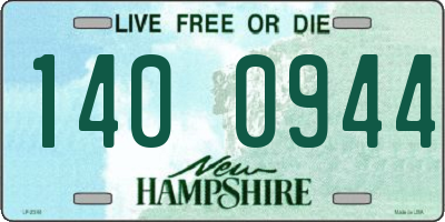 NH license plate 1400944