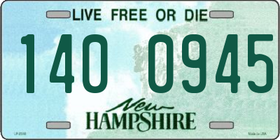 NH license plate 1400945