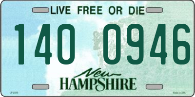 NH license plate 1400946