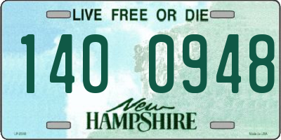 NH license plate 1400948