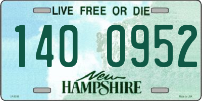 NH license plate 1400952