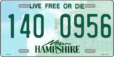 NH license plate 1400956