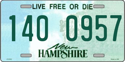 NH license plate 1400957