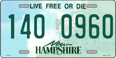 NH license plate 1400960