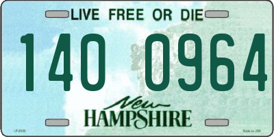 NH license plate 1400964