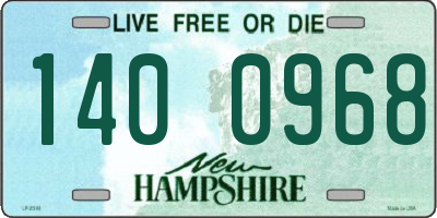 NH license plate 1400968