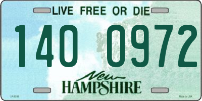 NH license plate 1400972