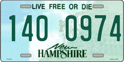 NH license plate 1400974