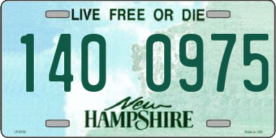 NH license plate 1400975